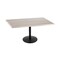 Holland Bar Stool Co 30" Tall OD214 Black Table Base 22" Diameter Foot 30" x 48" White Ash Top by the HollBar Stool Co. OD214-2230BWOD3048WA - alternate 1